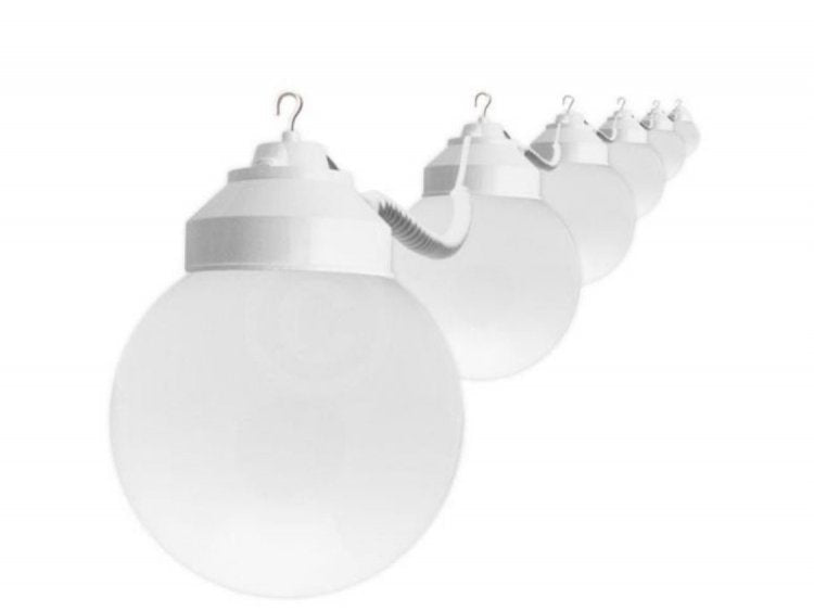 White Globe Lights ($1.00 per foot)