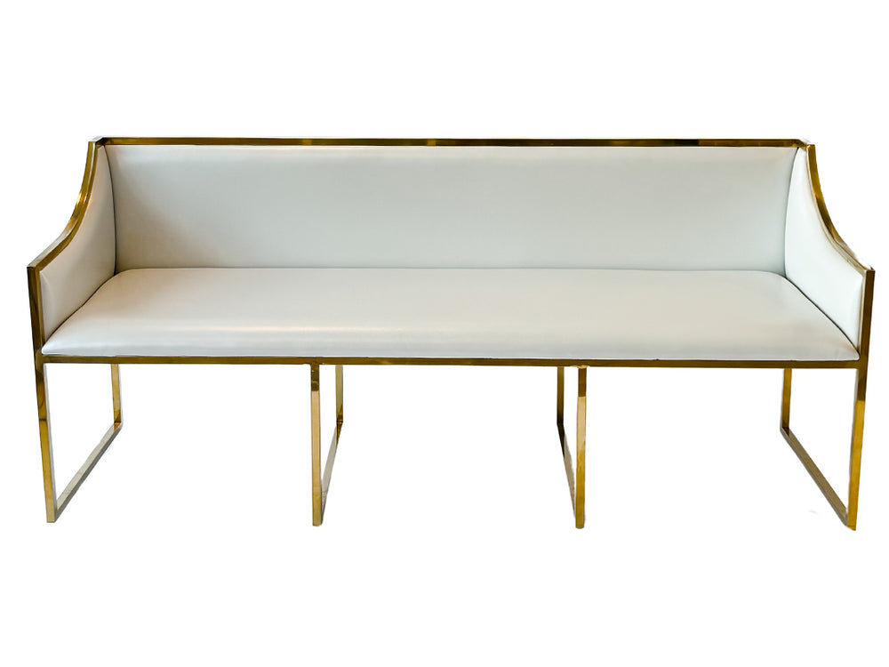 Ivory & Gold Love Seat