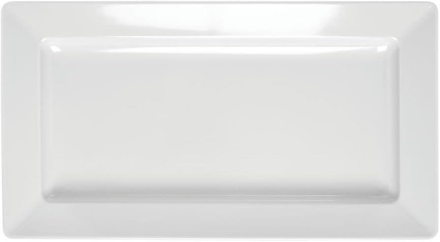 19" White Deep Unique Platter