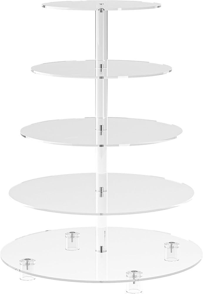 5 Tier - Clear Cupcake Stand