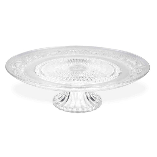 Unique Glass Elevated Cake Stand