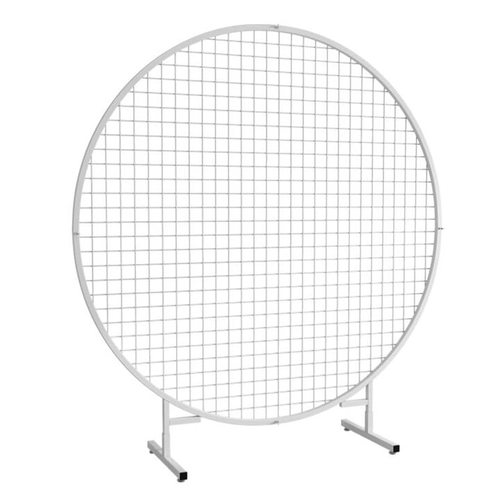 White w/ Mesh Round Backdrop