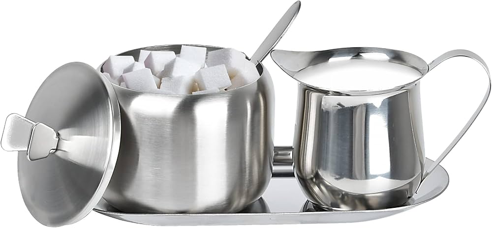 Silver Creamer and Sugar Jug Set