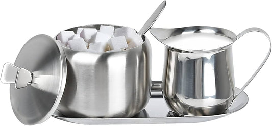 Silver Creamer and Sugar Jug Set