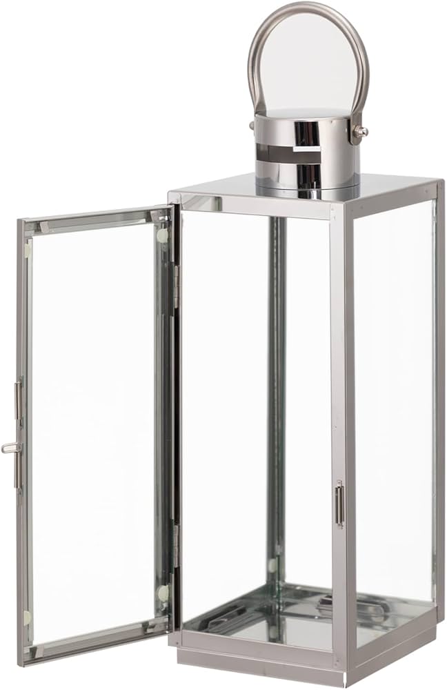 Chrome 16" High Lantern