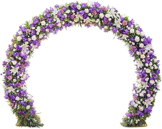 Purple - Round Hollow Flower Backdrop
