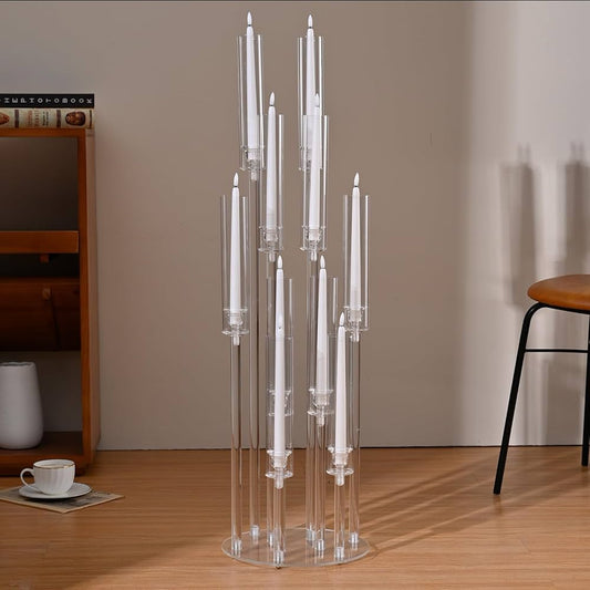 10 Armed Acrylic Candelabra