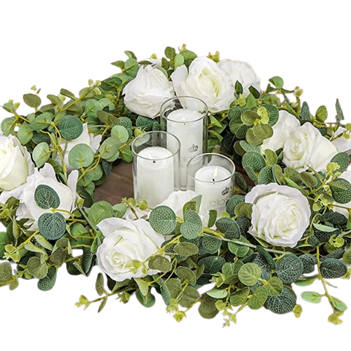 White Rose Floral Centerpiece