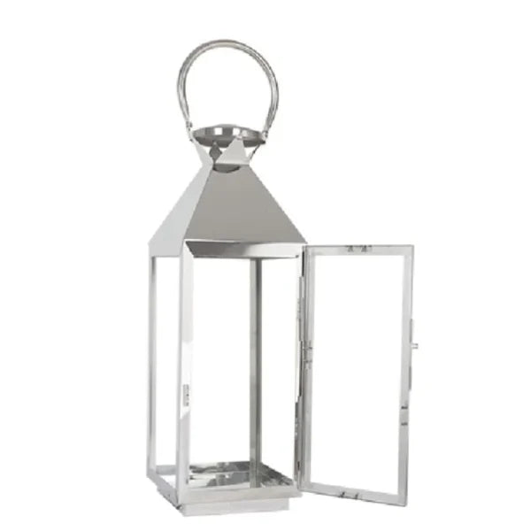 Chrome 13" High Lantern