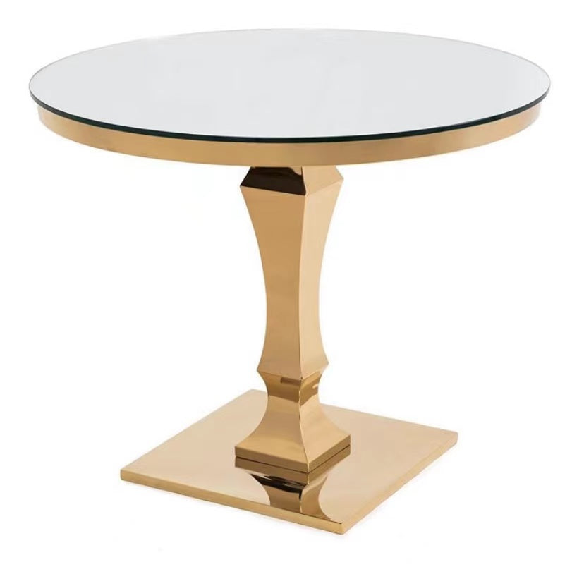 Gold w/ Square Base & Mirror Top
