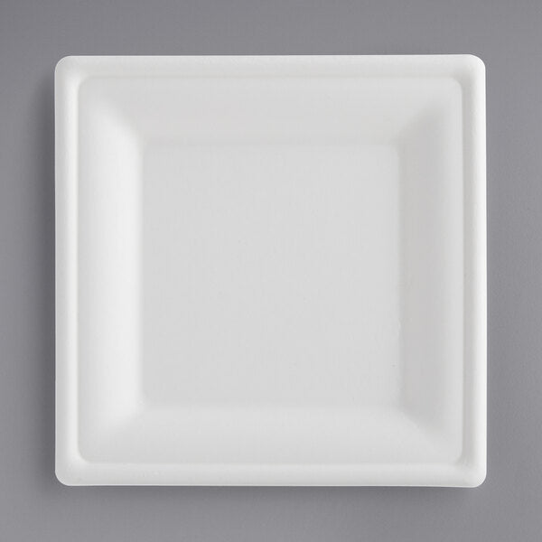 White 6" x 6" Square Platter
