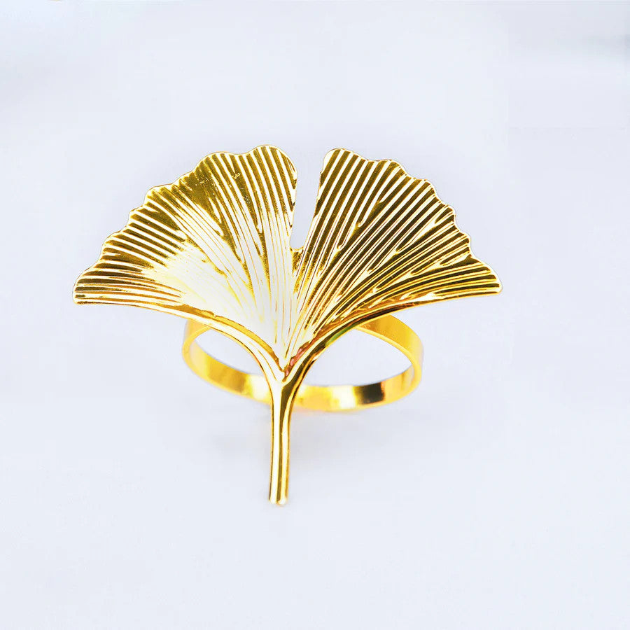 Gold Leaf Napkin Ring