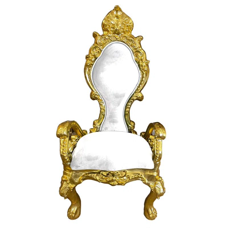 Luxurious White & Gold Throne