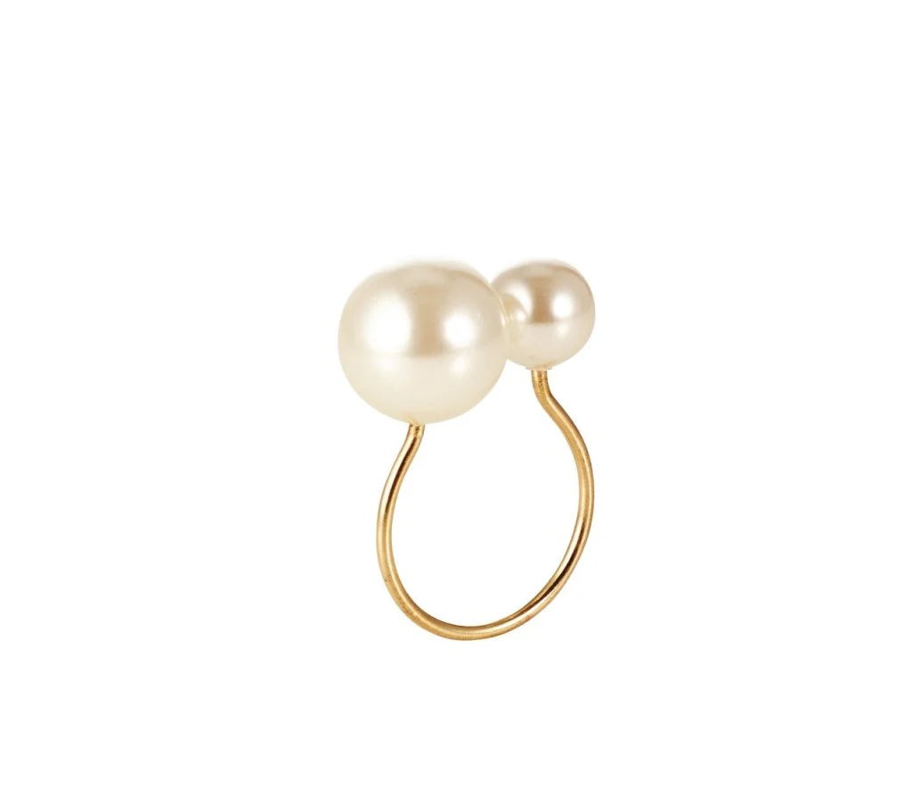 Pearl Gold Metal Napkin Ring