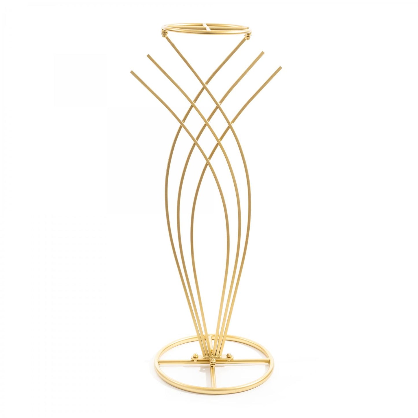 Gold Flower Stand w/ Tall Stem - Style 5