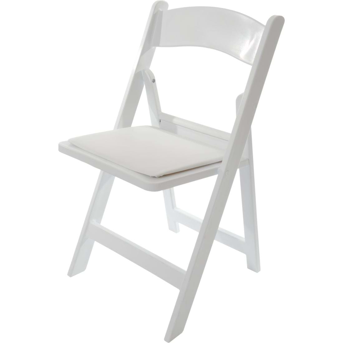 White Resin Padded Chair