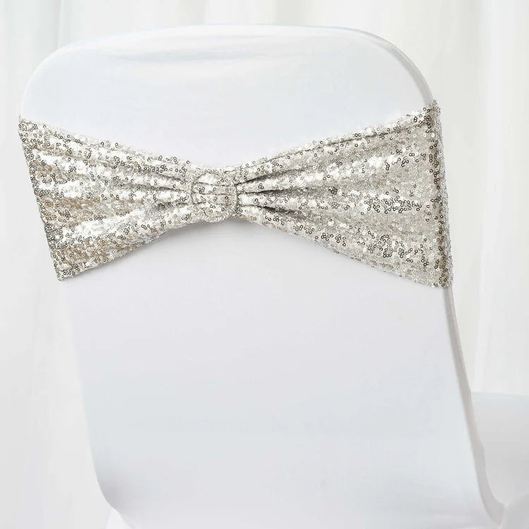 Sequin Spandex Chair Sash
