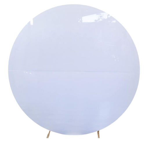 White Acrylic Round Backdrop