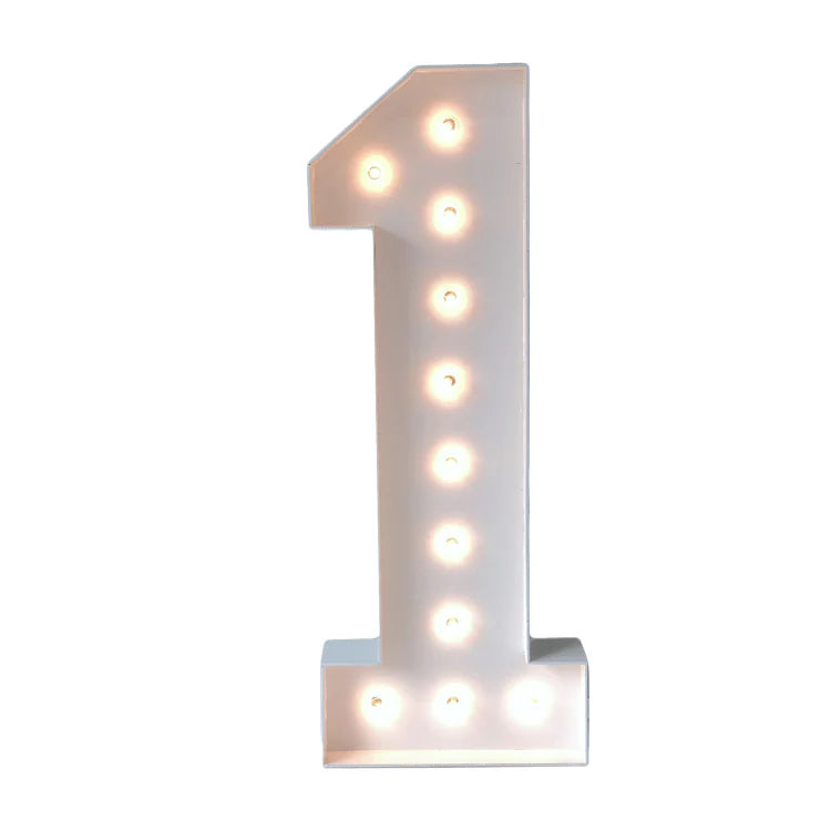 Marquee Numbers w/ Lights