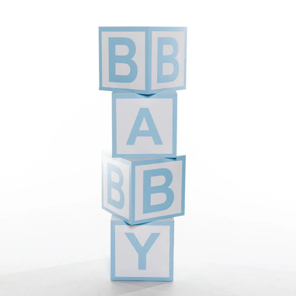 Blue & White Baby Blocks