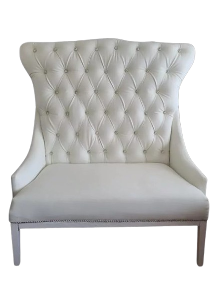 White Love Seat