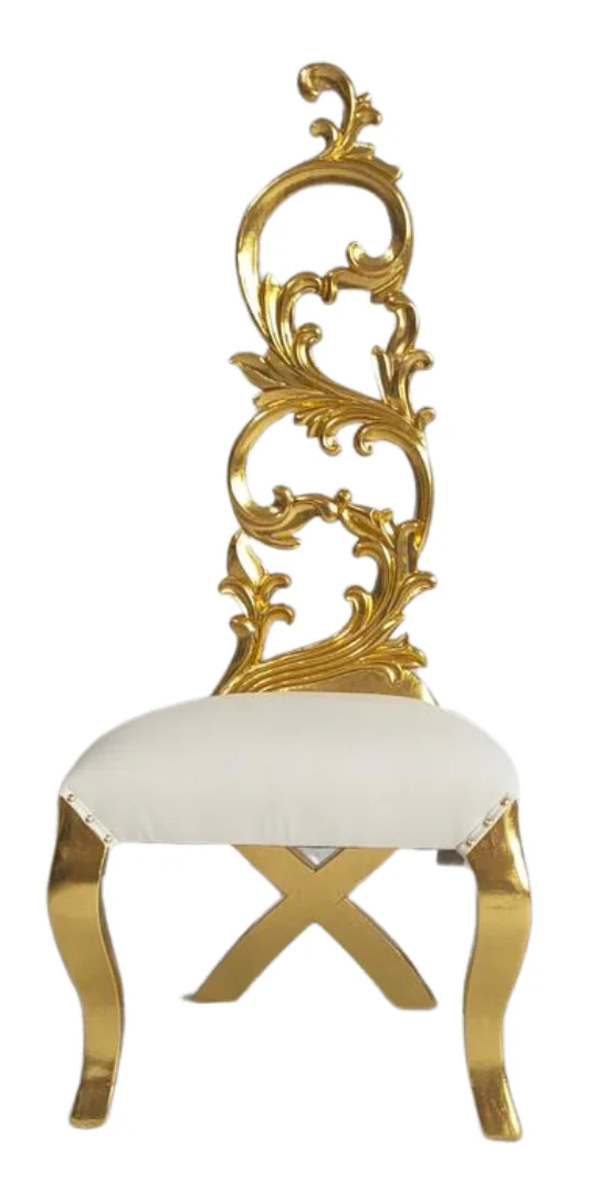 Infinity White & Gold Throne