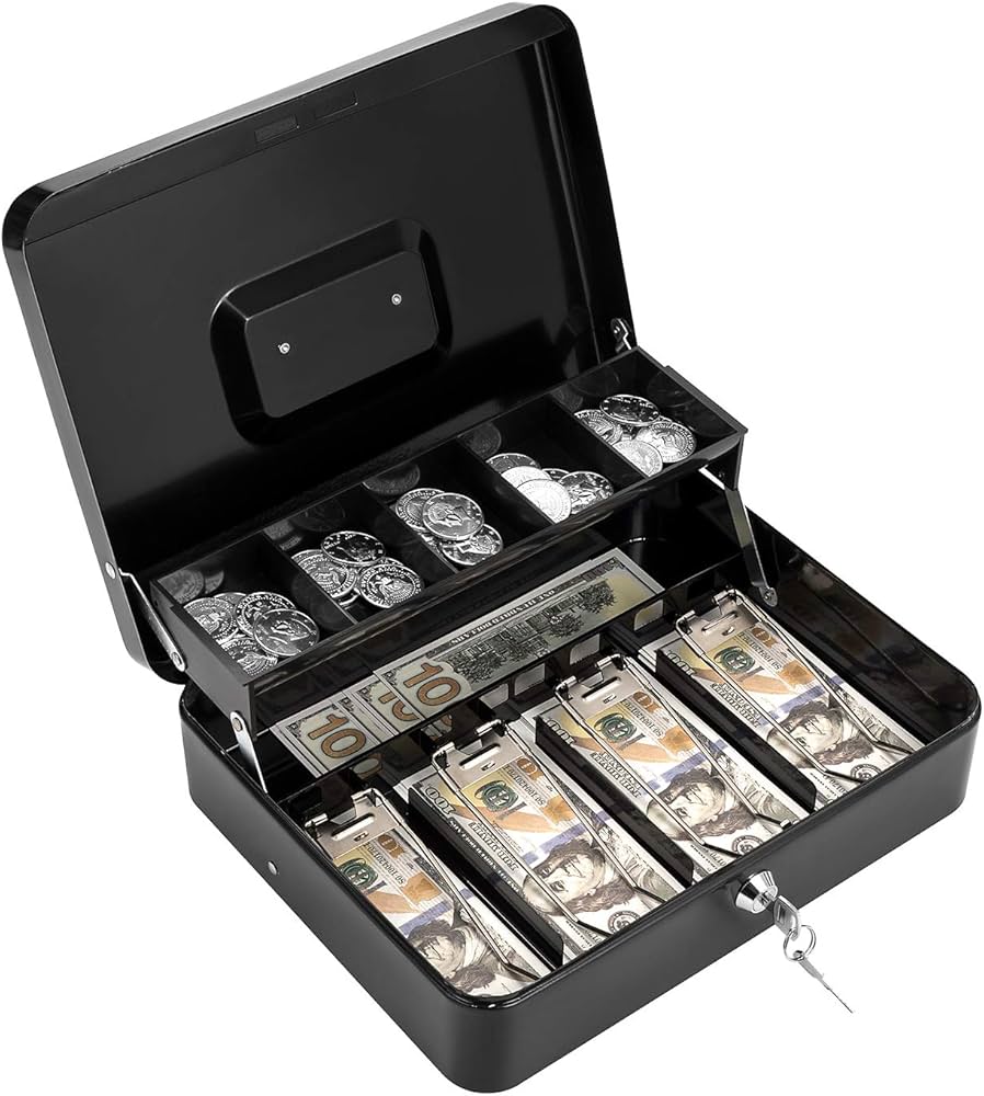 Cash Box w/ Coin Tray
