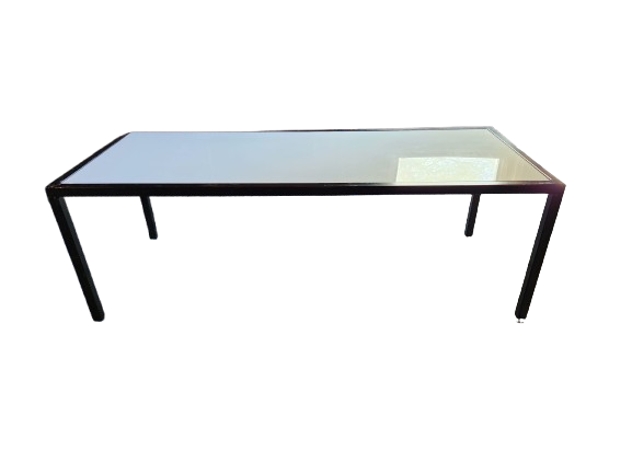 Black Frame w/ White Plexi Top Coffee Table