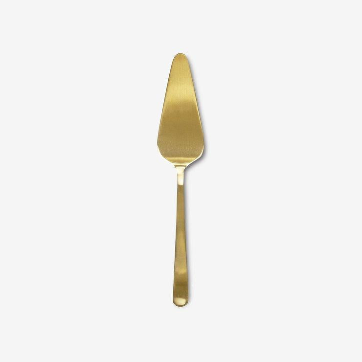 Gold Cake Server