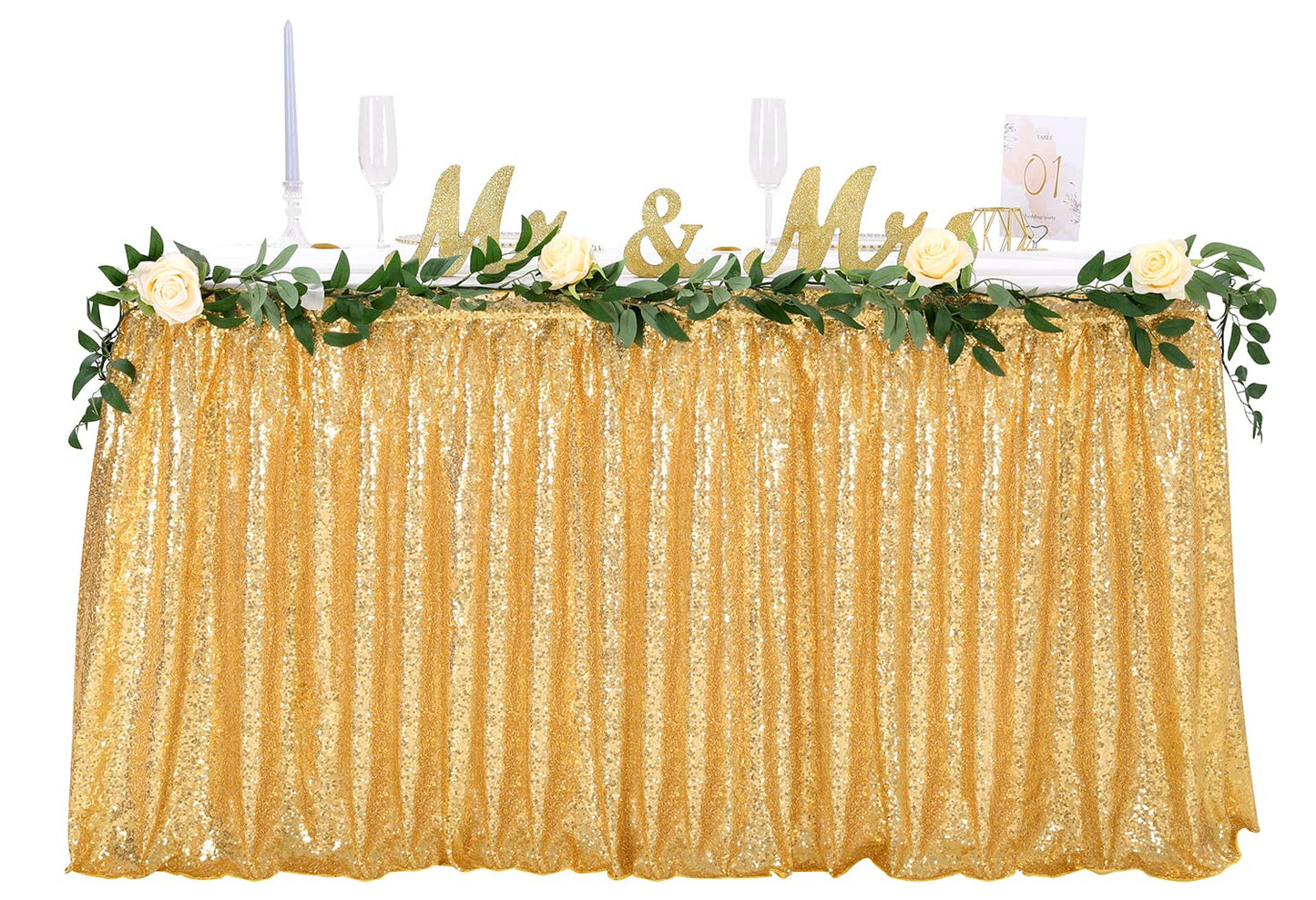 14 Ft. Sequin Table Skirts