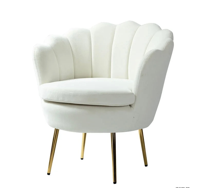 White Velvet Chair