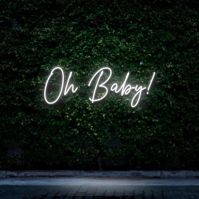 "Oh Baby!" Neon Sign