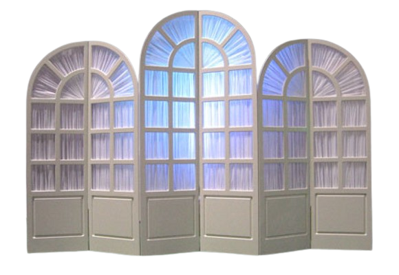 White (set of 3) Solid Arch Backdrop