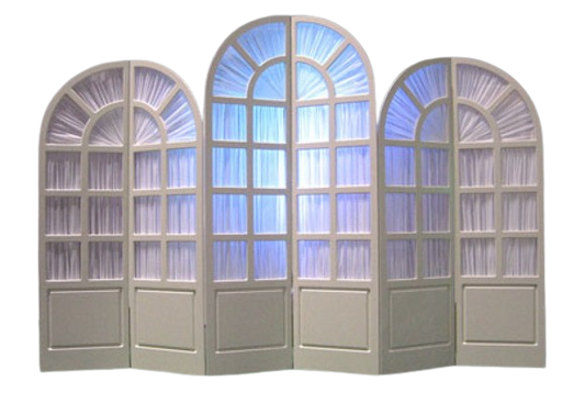 White (set of 3) Solid Arch Backdrop
