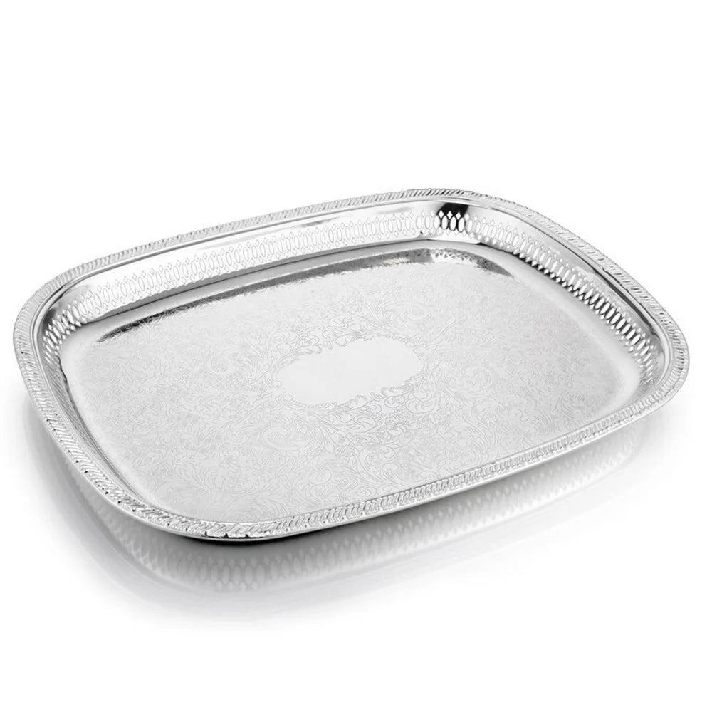 Silver Rectangle Platters