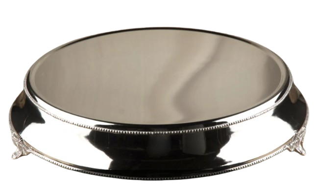Silver Lifted Stand Elevated Cake Stand