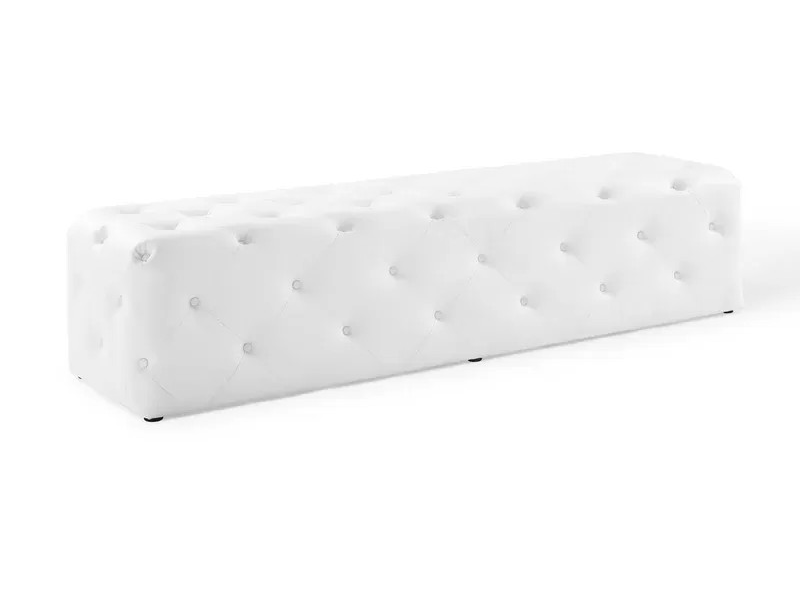 Luxurious White Bench