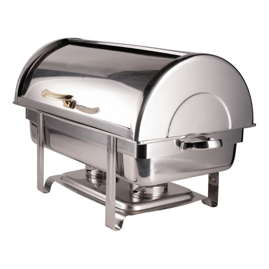 Roll Top Chafer w/ Gold Handle (8 Qt)