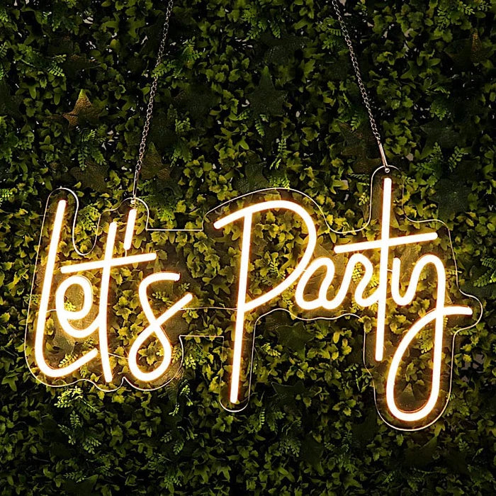 "Let's Party" Neon Sign