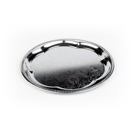 Fancy Stainless Steel Oval Tray