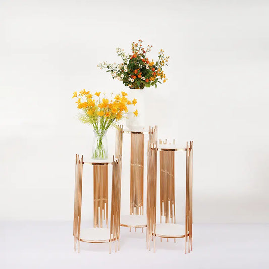 Gold Luxury w/ White Top Plinths
