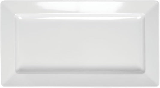19" White Deep Unique Platter