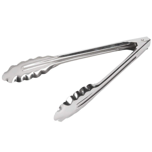 Stainless Steel Scalloped Tongs