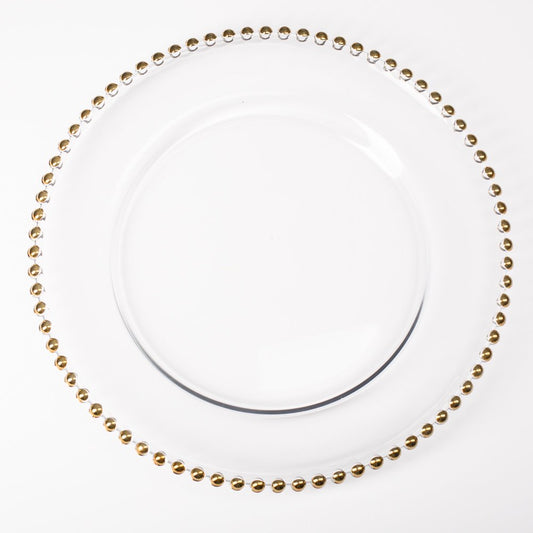 Large Gold Beaded