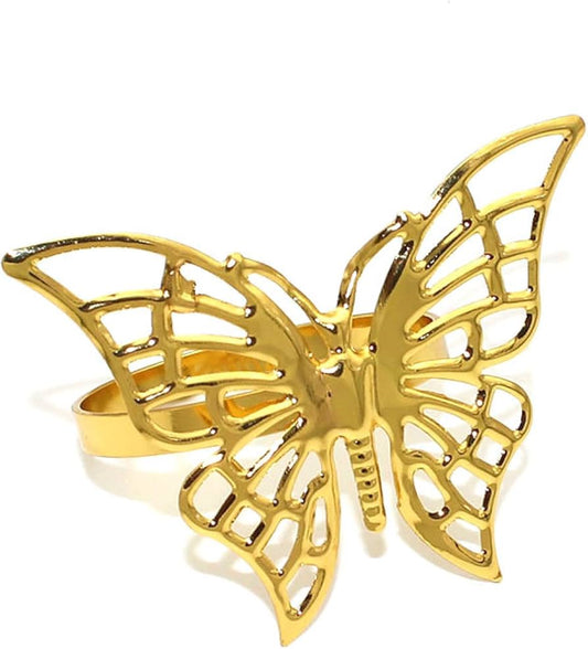 Gold Butterfly Napkin Ring