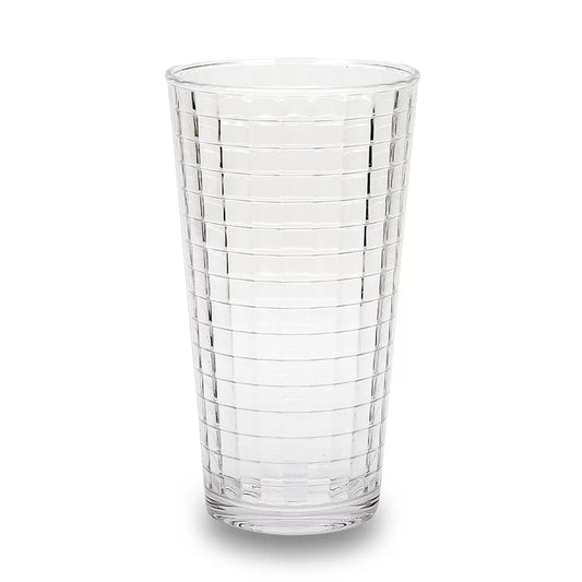 Glass Ribbed Vase
