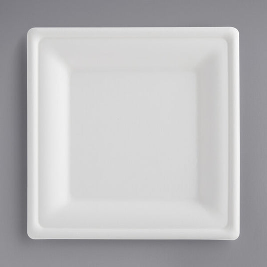 White 6" x 6" Square Platter