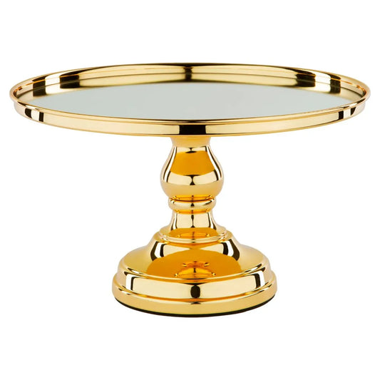 Gold w/ Round Base & Mirror Top