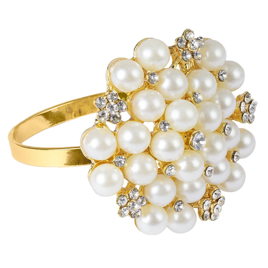 Gold Beaded Napkin Ring