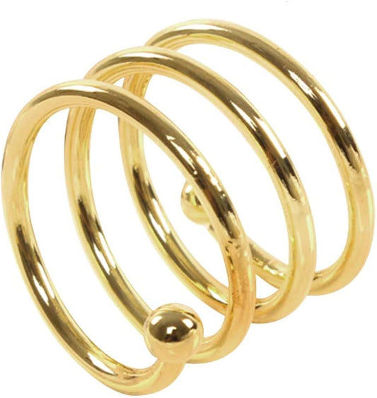 Gold Spiral Napkin Ring
